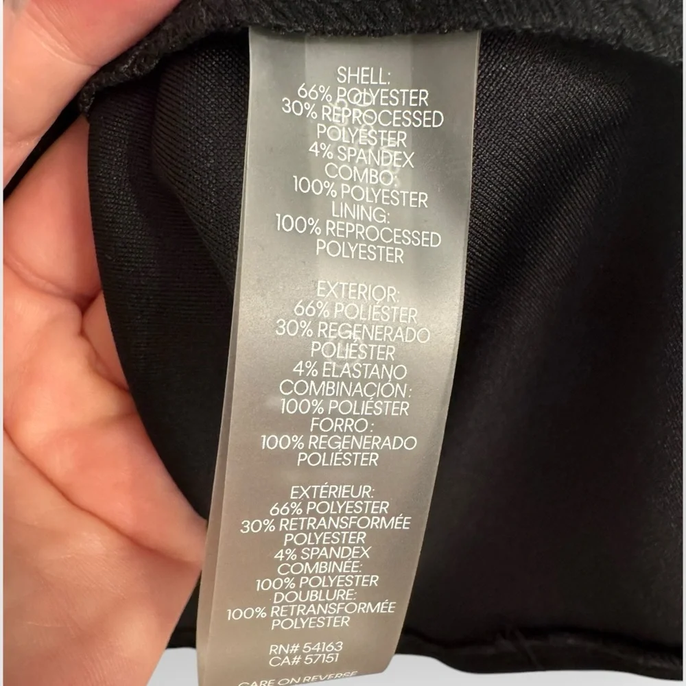 KARL LAGERFELD PARIS Collared Contrast-Trim Dress, Size 14, Black/White, NEW - Picture 12 of 12